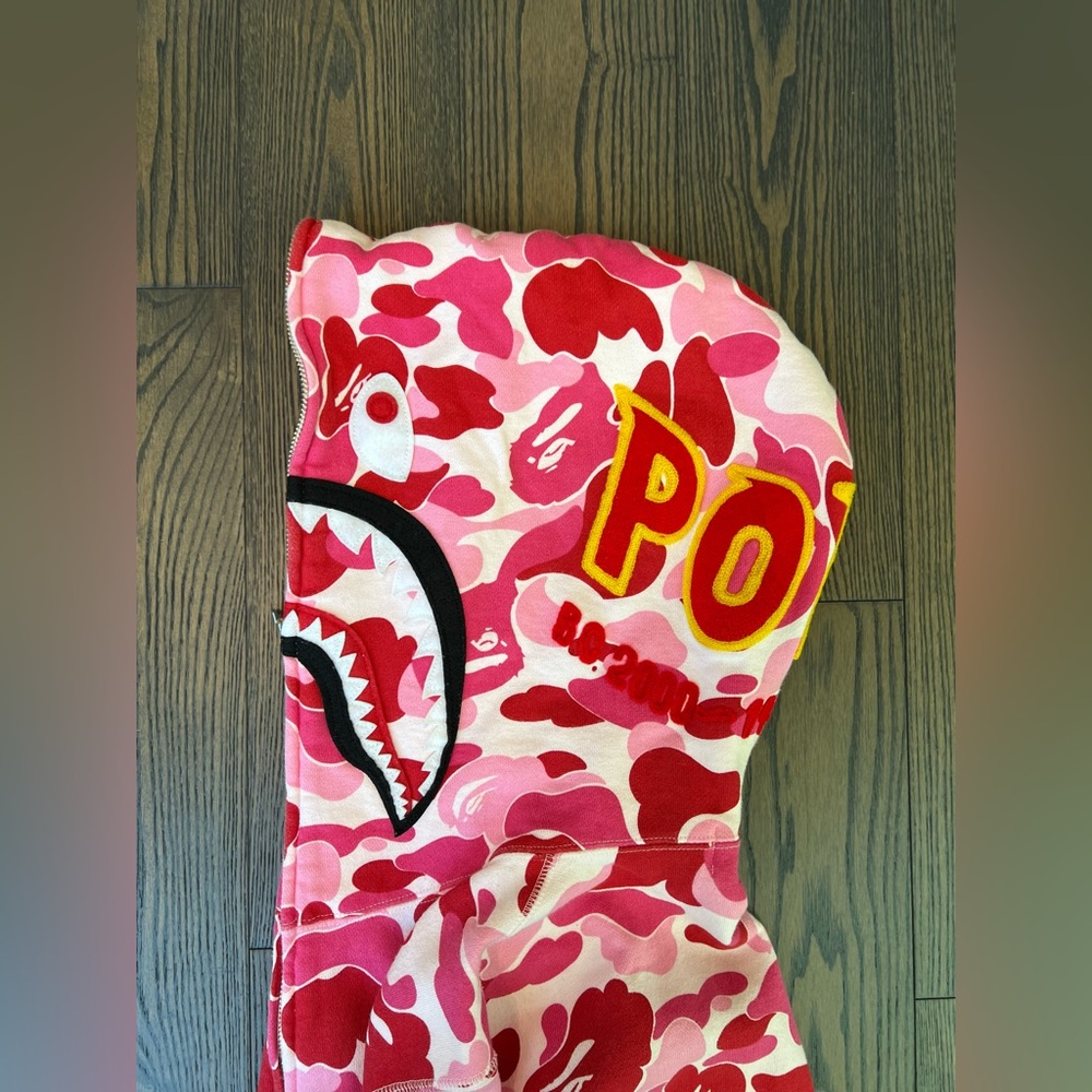 Bape Pink Camo Zip Up Hoodie - Picture 5 of 8